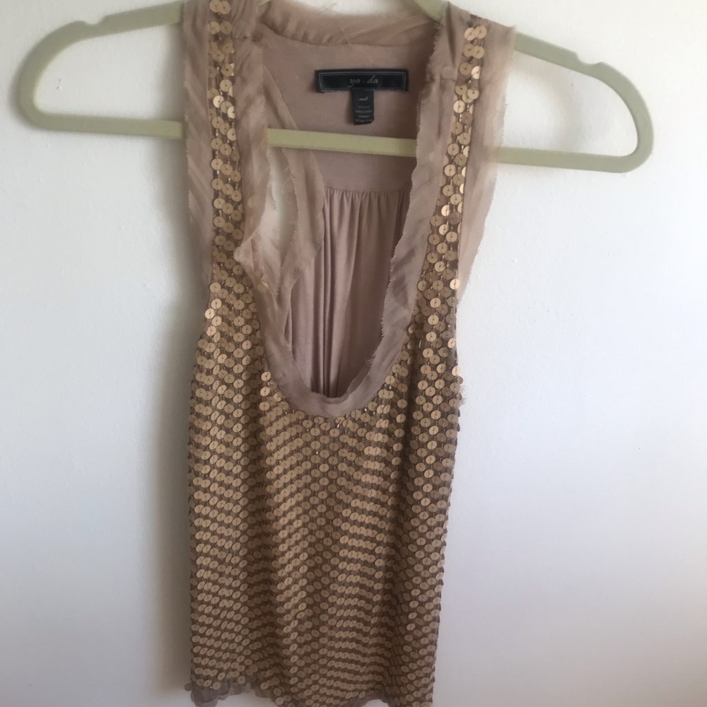 Sequin Razor Back Tank